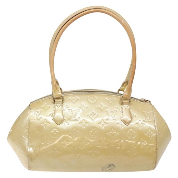 LOUIS VUITTON Vernis Sherwood PM Hand Bag Broncorail M91491 LV Auth 134504 - Picture 2 of 16